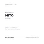 Fendinebbia Alfa Romeo Mito 2016+ compatibilità veicoli (Alfa Romeo MITO (2008+))