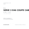 Fendinebbia Destro BMW Serie 3 E46 Coupe' compatibilità veicoli (Bmw SERIE 3 E46 COUPE CABRIO (1999-2001) · Bmw SERIE 3 E46 COUPE CABRIO (2001-2003))