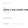 Fendinebbia Destro BMW Serie 3 E46 Coupe' 2003+ compatibilità veicoli (Bmw SERIE 3 E46 COUPE CABRIO (2003-2006) · Bmw SERIE 5 E60 - E61 (2003-2007))