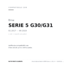Fendinebbia Destro BMW Serie 5 2017+ – G30/G31 - Serie 6 Gt G32 A Led compatibilità veicoli (Bmw SERIE 5 G30/G31 (2017-2020) · Bmw SERIE 6 GT G32 (2017+))