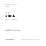 Fendinebbia Destro Ford Kuga 2013-2015 – (H10-Wy21W) Adatt Su Versione Fari Alogeni compatibilità veicoli (Ford KUGA (2013-2016))
