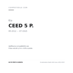 Fendinebbia Destro KIA Ceed 2012-2014 compatibilità veicoli (Kia CEED 5 P. (2012-2015))