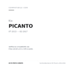 Fendinebbia Destro KIA Picanto 2015-2016 compatibilità veicoli (Kia PICANTO (2015-2017))