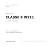 Fendinebbia Destro Mercedes Classe E W211 2005 compatibilità veicoli (Mercedes CLASSE E W211 (2002-2006))
