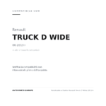 Fendinebbia Destro Renault Truck D Wide 2013+ compatibilità veicoli (Renault TRUCK D WIDE (2013+) · Renault TRUCK RANGE T (2022+) · Renault TRUCK RANGE T (2014-2021))