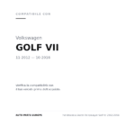 Fendinebbia Destro Volkswagen Golf Vii 2012-2016 compatibilità veicoli (Volkswagen GOLF VII (2012-2016))