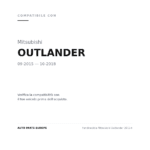 Fendinebbia Mitsubishi Outlander 2015+ compatibilità veicoli (Mitsubishi OUTLANDER (2015-2018))