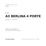 Fendinebbia Sinistro Audi A3 2012+ – Berlina - Cabrio compatibilità veicoli (Audi A3 BERLINA 4 PORTE (2013-2016))
