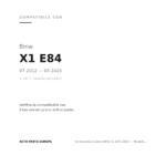 Fendinebbia Sinistro BMW X1 E84 2009+ – Modello Standard compatibilità veicoli (Bmw X1 E84 (2012-2015) · Bmw X1 E84 (2009-2012))