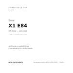 Fendinebbia Sinistro BMW X1 E84 2009+ – (Versione Bi-Xenon) compatibilità veicoli (Bmw X1 E84 (2012-2015) · Bmw X1 E84 (2009-2012))