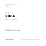 Fendinebbia Sinistro Ford Kuga 2013-2015 – (H10-Wy21W) Adatt Su Versione Fari Alogeni compatibilità veicoli (Ford KUGA (2013-2016))