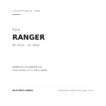 Fendinebbia Sinistro Ford Ranger 2016+ compatibilità veicoli (Ford RANGER (2016-2019))