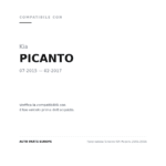 Fendinebbia Sinistro KIA Picanto 2015-2016 compatibilità veicoli (Kia PICANTO (2015-2017))