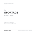 Fendinebbia Sinistro KIA Sportage 2018-2020 compatibilità veicoli (Kia SPORTAGE (2018-2021))