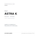 Fendinebbia Sinistro Opel Astra K 2015+ compatibilità veicoli (Opel ASTRA K (2015-2021) · Opel ZAFIRA TOURER (2016+))