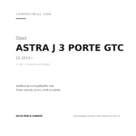 Fendinebbia Sinistro Opel Meriva B 2014+ compatibilità veicoli (Opel ASTRA J 3 PORTE GTC (2011+) · Opel CROSSLAND X (2017-2020) · Opel INSIGNIA (2013-2016) · Opel MERIVA (2014+))