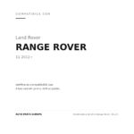 Fendinebbia Sinistro Range Rover 2012+ compatibilità veicoli (Land Rover RANGE ROVER (2012+))