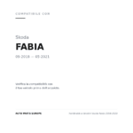 Fendinebbia Sinistro Skoda Fabia 2018-2020 compatibilità veicoli (Skoda FABIA (2018-2021))