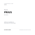 Fendinebbia Sinistro Toyota Prius 2016+ compatibilità veicoli (Toyota PRIUS (2016+))