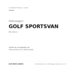 Fendinebbia Sinistro Volkswagen Sportsvan 2014+ compatibilità veicoli (Volkswagen GOLF SPORTSVAN (2014+))