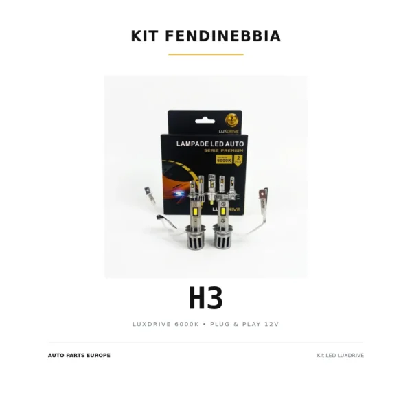 Kit lampadine LED FENDINEBBIA H3 LUXDRIVE 6000K