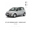 Kit Lampadine LED 6000K Luce Bianca Anabbaglianti + Abbaglianti per Fiat Idea 2003+ - 2 Anni di Garanzia
