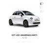 Kit Lampadine LED 6000K Luce Bianca Anabbaglianti per Fiat 500 2015-2025 (Con faro alogeno) - 2 Anni di Garanzia