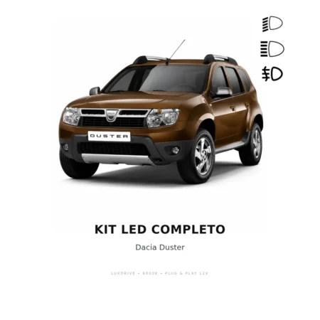 Kit LED Completo Dacia Duster — LUXDRIVE 6000K Plug & Play