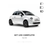 Kit Lampadine LED 6000K Luce Bianca Completo per Fiat 500 2015-2025 (Con faro alogeno) - 2 Anni di Garanzia