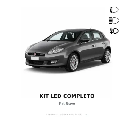 Kit LED Completo Fiat Bravo — LUXDRIVE 6000K Plug & Play