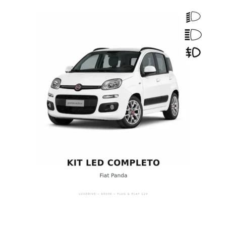 Kit LED Completo Fiat Panda — LUXDRIVE 6000K Plug & Play
