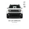 Kit Lampadine LED 6000K Luce Bianca Completo per Jeep Renegade 2014-2018 - 2 Anni di Garanzia