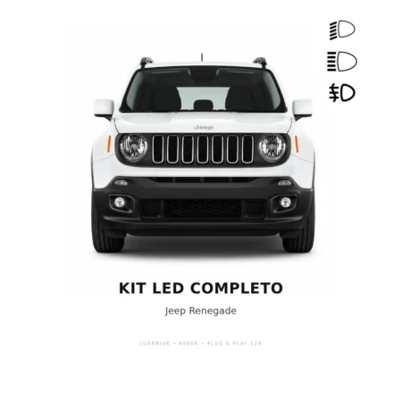 Kit LED Completo Jeep Renegade — LUXDRIVE 6000K Plug & Play