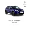 Kit Lampadine LED 6000K Luce Bianca Completo per Nissan Qashqai 2013-2017 - 2 Anni di Garanzia