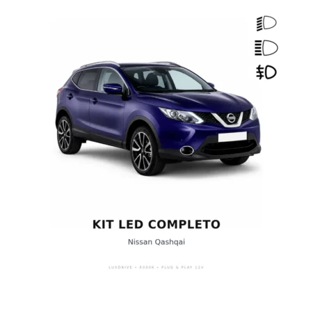 Kit LED Completo Nissan Qashqai — LUXDRIVE 6000K Plug & Play