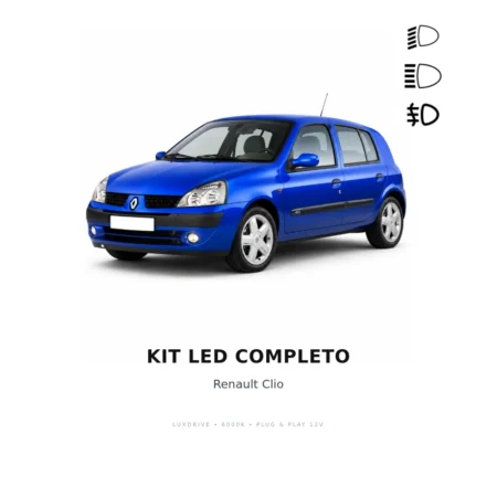Kit LED Completo Renault Clio — LUXDRIVE 6000K Plug & Play