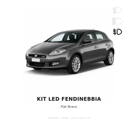 Kit LED Fendinebbia Fiat Bravo — LUXDRIVE 6000K Plug & Play