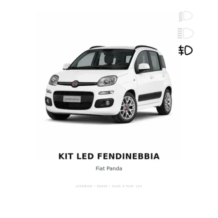 Kit LED Fendinebbia Fiat Panda — LUXDRIVE 6000K Plug & Play