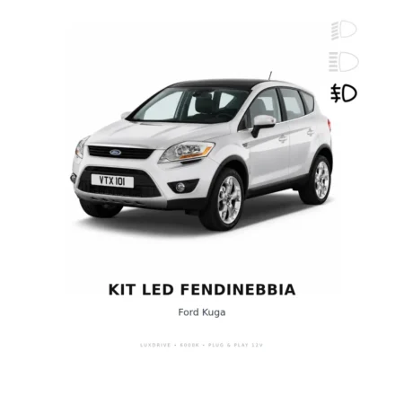 Kit LED Fendinebbia Ford Kuga — LUXDRIVE 6000K Plug & Play