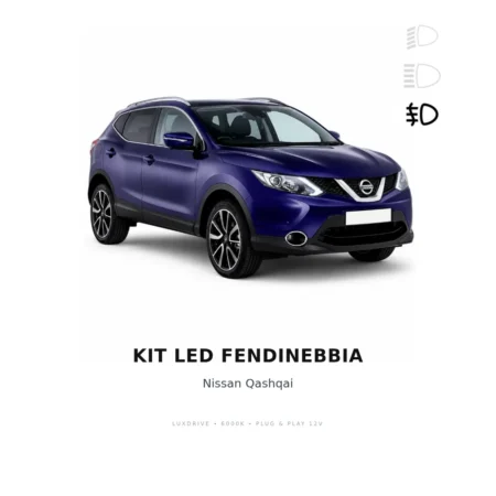 Kit LED Fendinebbia Nissan Qashqai — LUXDRIVE 6000K Plug & Play