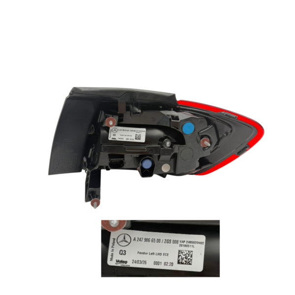 Fanale Posteriore Sinistro Esterno Mercedes Classe B W247 dal 2019 – LED Originale Mercedes Benz – foto 3