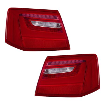 Coppia Fanali Posteriori Destro + Sinistro Audi A6 2011+ - Berlina – A Led Esterno