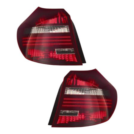 Coppia Fanali Posteriori Destro + Sinistro BMW Serie 1 2007+ – Fondo Scuro, originale 63210432622, 63210432621