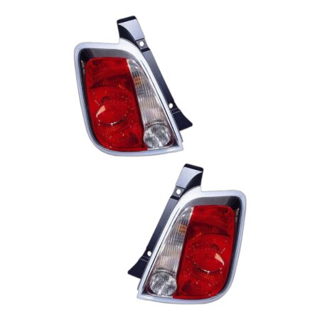 Coppia Fanali Posteriori Destro + Sinistro FIAT 500 2007-2009, originale 51787493, 51787494