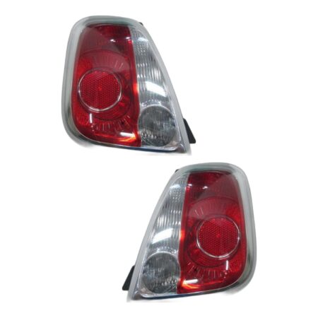 Coppia Fanali Posteriori Destro + Sinistro FIAT 500 2007-2009 – Cabrio, originale 51885546, 51885550