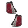 Coppia Fanali Posteriori Destro + Sinistro FIAT 500 2010-2014 – Cabrio Bordo Nero, originale 51934478, 51934482