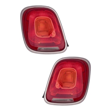 Coppia Fanali Posteriori Destro + Sinistro FIAT 500 X 2015-2017 – Bordo Cromato, originale 51937411, 51937414