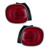 Coppia Fanali Posteriori Destro + Sinistro FIAT 500L 2012+ – Cornice Cromata, originale 51883571, 51883572