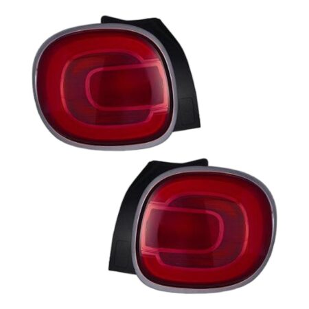Coppia Fanali Posteriori Destro + Sinistro FIAT 500L 2012+ – Cornice Cromata, originale 51883571, 51883572