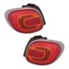 Coppia Fanali Posteriori Destro + Sinistro FIAT 500L 2012+ – Cornice Cromata Modello Living 7 Posti, originale 51918105